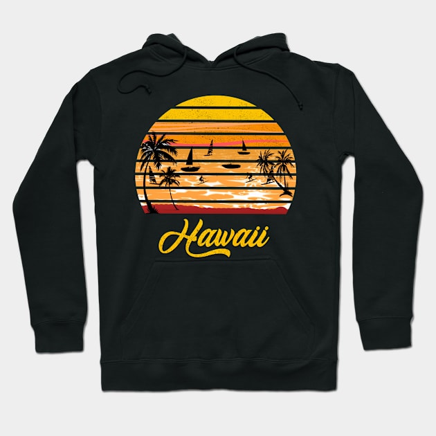 Hawaii Vacation 2020 Funny Hawaiian Beach Family Trip Gift Women Hoodie by Hussein@Hussein